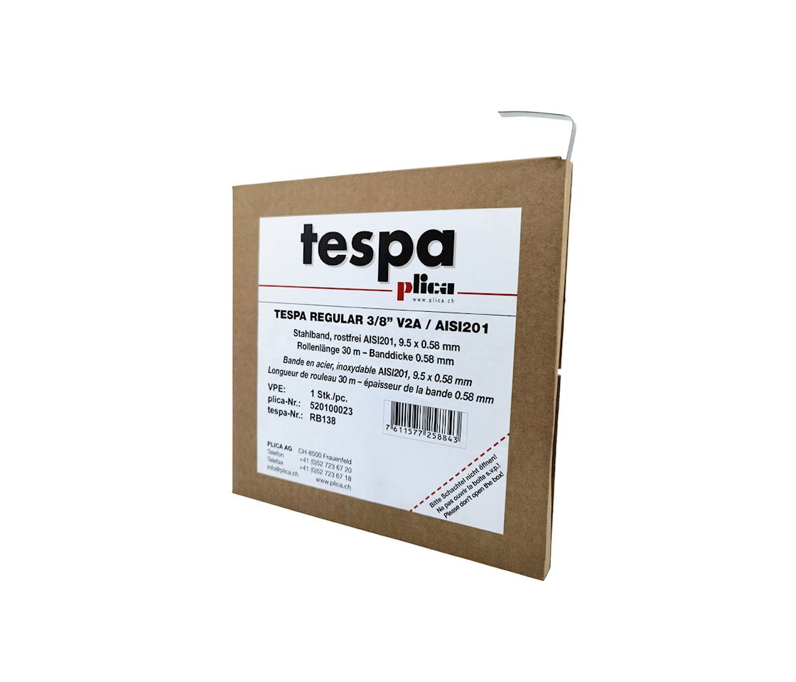TESPA Stahlband 5/8 V2A