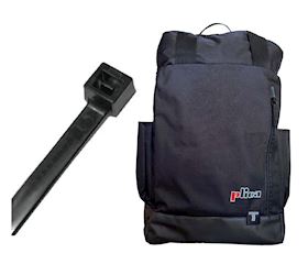 Serre-câbles 135 x 2.5 mm avec sac à dos : Solution efficace et pratique pour professionnels